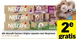 Albert Heijn Alle Nescafé Farmers Origins capsules voor Nespresso aanbieding