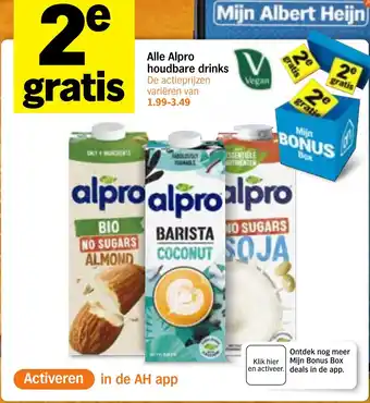 Alle Alpro houdbare drinks
