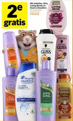 Albert Heijn Alle Andrélon, Gliss, Loving Blends en Head & Shoulders aanbieding