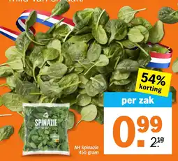 Albert Heijn AH Spinazie aanbieding