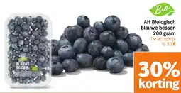Albert Heijn AH Biologisch blauwe bessen aanbieding