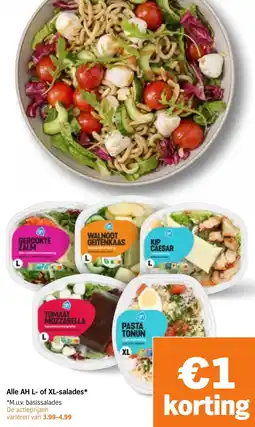 Albert Heijn Alle AH L of XL-salades aanbieding