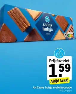 Albert Heijn AH Zaans huisje melkchocolade aanbieding