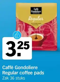 Albert Heijn Caffè Gondoliere Regular coffee pads aanbieding