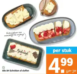 Albert Heijn Alle AH Schnitten of sloffen aanbieding