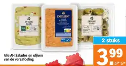 Albert Heijn Alle AH Salades en olijven van de versafdeling aanbieding