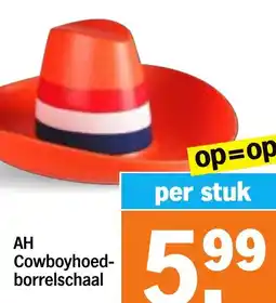 Albert Heijn AH Cowboyhoed borrelschaal aanbieding