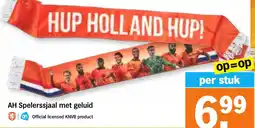 Albert Heijn AH Spelerssjaal met geluid aanbieding