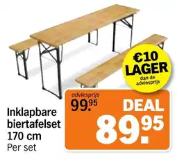 Albert Heijn Inklapbare biertafelset aanbieding