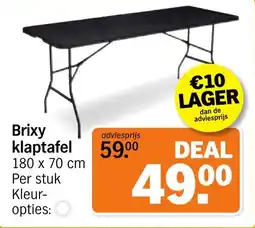 Albert Heijn Brixy klaptafel aanbieding