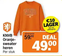 Albert Heijn KNVB Oranje-sweater heren aanbieding