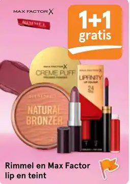 Albert Heijn Rimmel en Max Factor lip en teint aanbieding