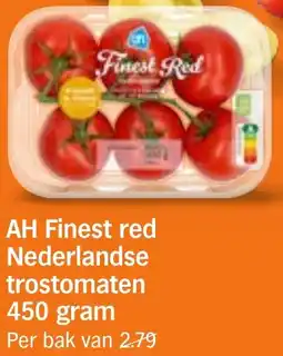 Albert Heijn AH Finest red Nederlandse trostomaten aanbieding