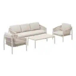 Van Cranenbroek Loungeset Lido creme met kussens aanbieding