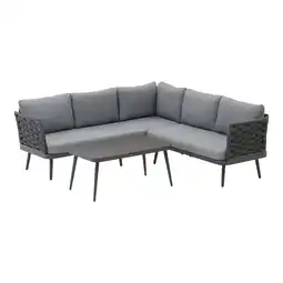 Van Cranenbroek Loungeset Sulden antraciet met kussens aanbieding