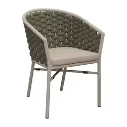 Van Cranenbroek Stoel Stapel Serina milky grey met kussens aanbieding