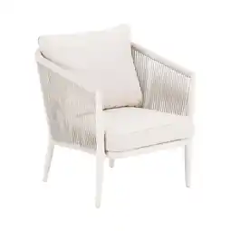 Van Cranenbroek Stoel Muffa creme met kussens aanbieding