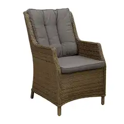 Van Cranenbroek Stoel Carano mix grijs met kussens aanbieding