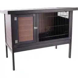 Van Cranenbroek Konijnenhok ramos bruin 113 cm aanbieding