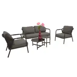 Van Cranenbroek Loungeset Calanca antraciet met kussens aanbieding