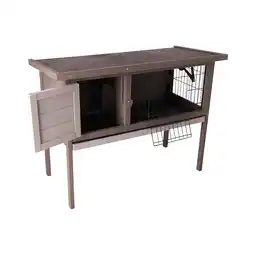 Van Cranenbroek Konijnenhok 92 x 45 x 70 cm taupe aanbieding