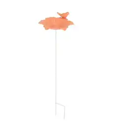 Van Cranenbroek Voederschaal bamboe op stok 20 x 70 cm oranje aanbieding