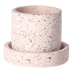 Van Cranenbroek Bord cement roze 13 x 3 cm aanbieding