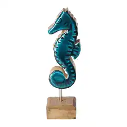 Van Cranenbroek Zeepaard op voet 18 cm blauw aanbieding