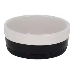 Van Cranenbroek Voerbak hond kera slip 14cm zwart/wit aanbieding