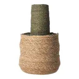 Van Cranenbroek Mand zeegras 22 x 38 cm natural green aanbieding
