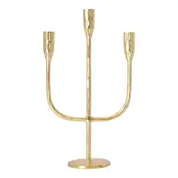 Van Cranenbroek Kaarshouder diner 3arm goud 39 cm aanbieding