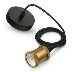 Van Cranenbroek Fitting antiek E27 goud met 2 meter snoer aanbieding