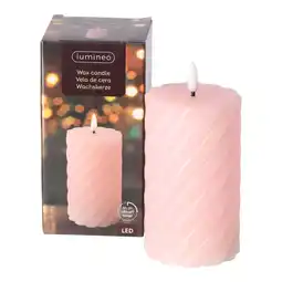 Van Cranenbroek Kaars LED 15 cm licht roze aanbieding