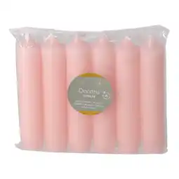 Van Cranenbroek Kaars 11 cm 6 stuks roze aanbieding