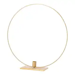 Van Cranenbroek Ring op voet kaarshouder diner 40 cm goud aanbieding