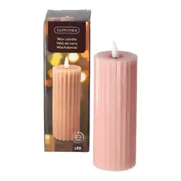 Van Cranenbroek Kaars LED 17 cm donker roze aanbieding