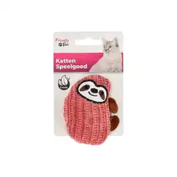 Van Cranenbroek Kattenspeeltje Blaro luiaard rood 7x4,5x9,2cm FP aanbieding