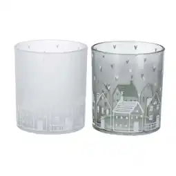 Van Cranenbroek Windlicht Nordy 10 cm 4 assorti aanbieding
