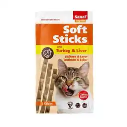 Van Cranenbroek Kattensnack soft sticks kakoen en lever Sanal aanbieding