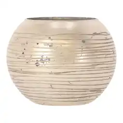 Van Cranenbroek Theelichthouder van glas, zilver, 10 cm aanbieding