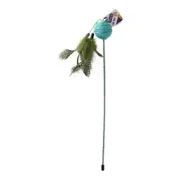 Van Cranenbroek Kattenspeeltje hengel Glitty+bal 42cm assorti aanbieding