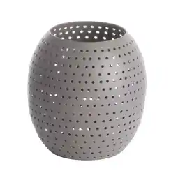 Van Cranenbroek Lantaarn gaatjes 10 cm grijs aanbieding