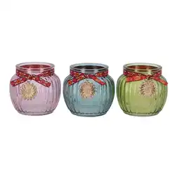 Van Cranenbroek Glazen windlicht 10 cm 4 assorti aanbieding