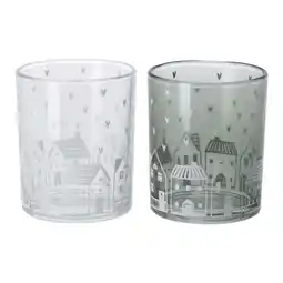 Van Cranenbroek Windlicht Nordy 8 cm 4 assorti aanbieding
