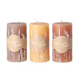 Van Cranenbroek Kaars Graser 13 cm 3 assorti oranje aanbieding