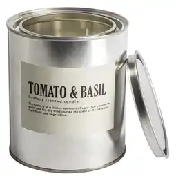 Van Cranenbroek Geurkaars blik tomato & basil Ø10,5 cm aanbieding