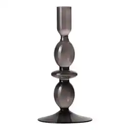 Van Cranenbroek Dinerkaarshouder glas 19 x 9 cm grijs aanbieding