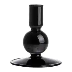 Van Cranenbroek Dinerkaarshouder glas 11 x 9 cm zwart aanbieding