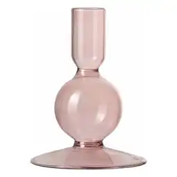 Van Cranenbroek Dinerkaarshouder glas 11 x 9 cm roze aanbieding