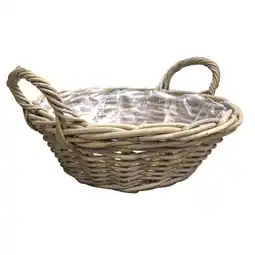 Van Cranenbroek Mand riet Lea low natural 40 cm aanbieding